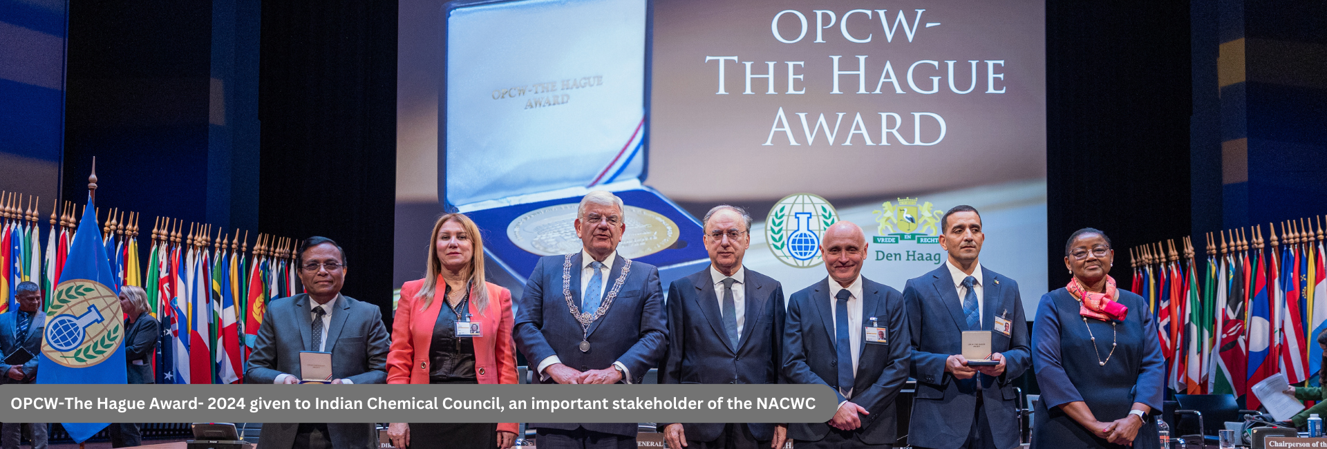 OPCW-The Hague Award- 2024 given to Indian Chemical Council, an important stakeholder of the NACWC